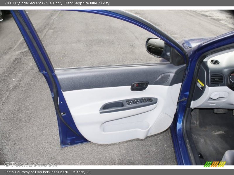 Dark Sapphire Blue / Gray 2010 Hyundai Accent GLS 4 Door