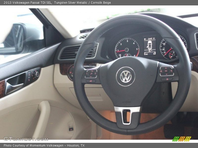 Tungsten Silver Metallic / Cornsilk Beige 2013 Volkswagen Passat TDI SEL