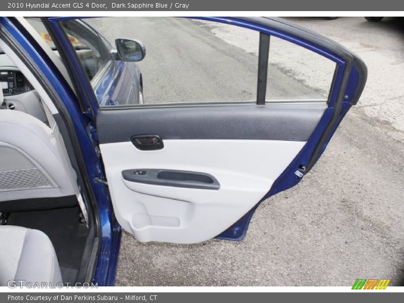 Dark Sapphire Blue / Gray 2010 Hyundai Accent GLS 4 Door