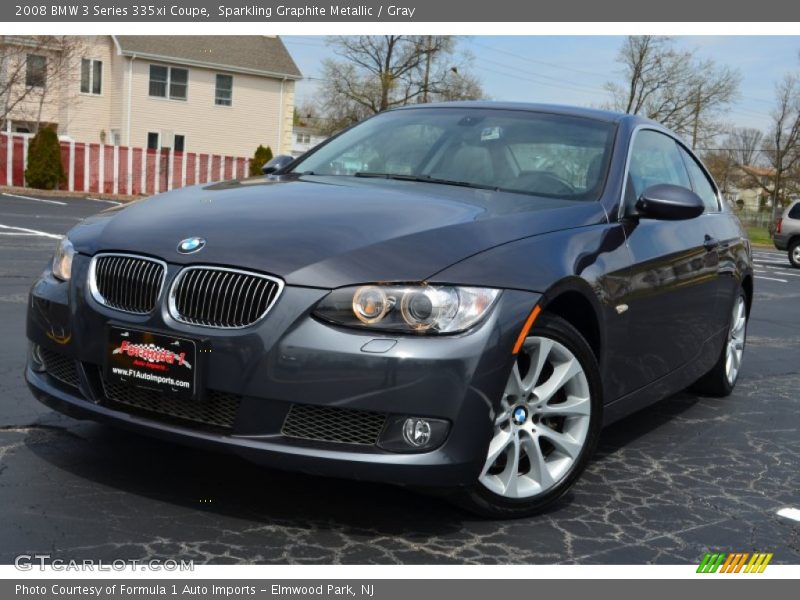 Sparkling Graphite Metallic / Gray 2008 BMW 3 Series 335xi Coupe