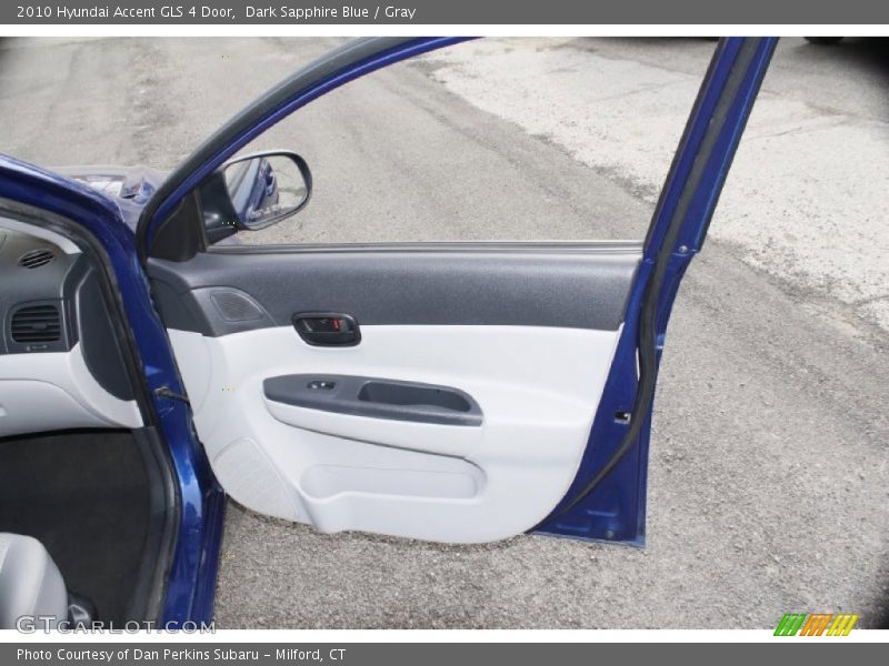 Dark Sapphire Blue / Gray 2010 Hyundai Accent GLS 4 Door