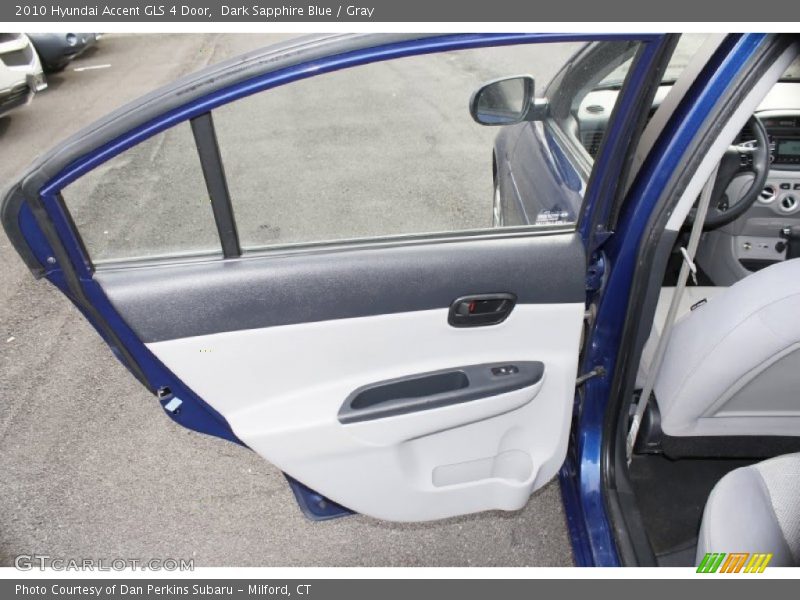 Dark Sapphire Blue / Gray 2010 Hyundai Accent GLS 4 Door