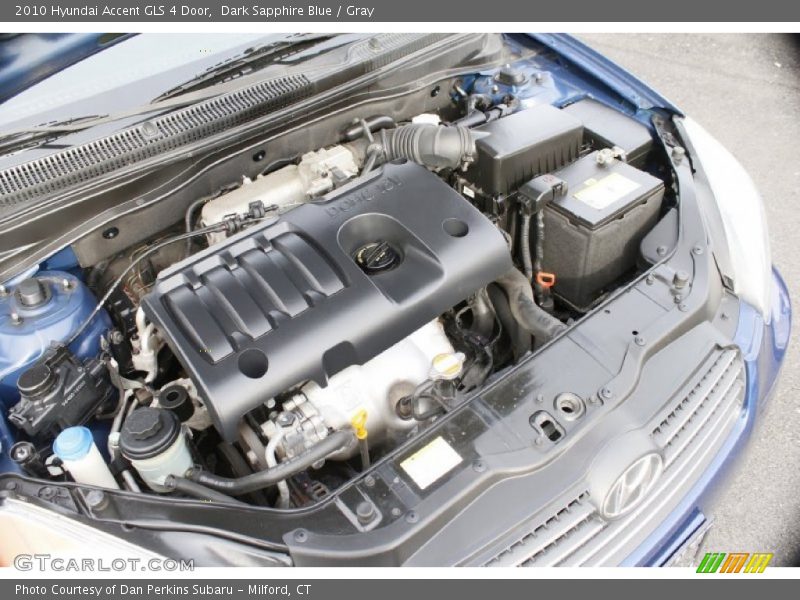 Dark Sapphire Blue / Gray 2010 Hyundai Accent GLS 4 Door