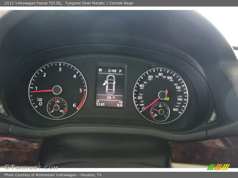 Tungsten Silver Metallic / Cornsilk Beige 2013 Volkswagen Passat TDI SEL