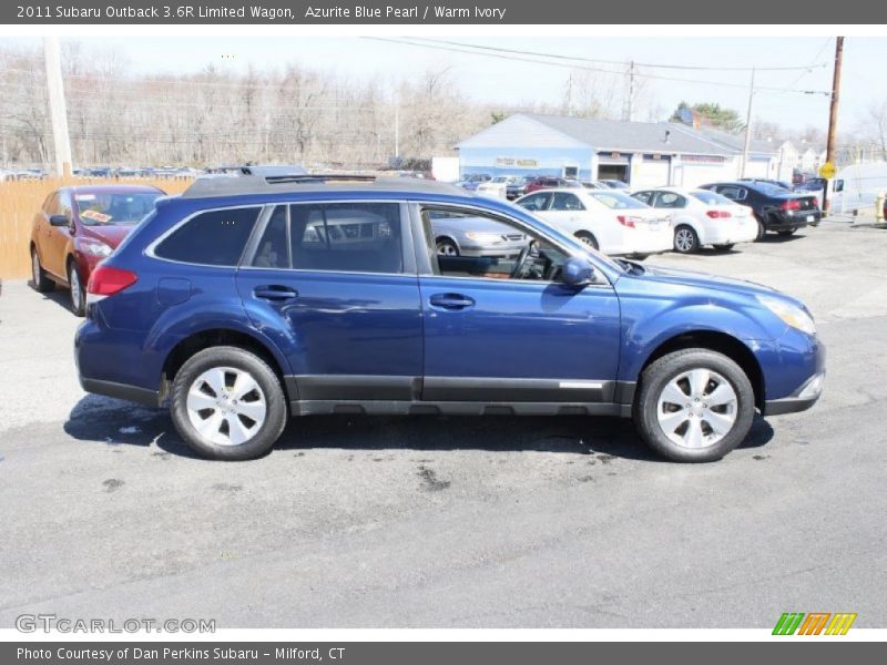 Azurite Blue Pearl / Warm Ivory 2011 Subaru Outback 3.6R Limited Wagon