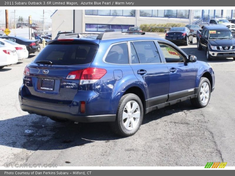 Azurite Blue Pearl / Warm Ivory 2011 Subaru Outback 3.6R Limited Wagon