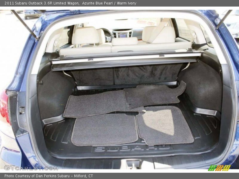 Azurite Blue Pearl / Warm Ivory 2011 Subaru Outback 3.6R Limited Wagon