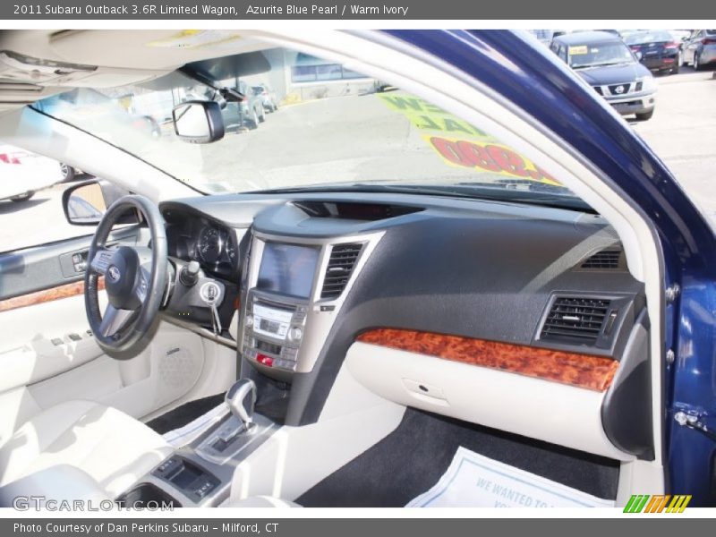 Azurite Blue Pearl / Warm Ivory 2011 Subaru Outback 3.6R Limited Wagon