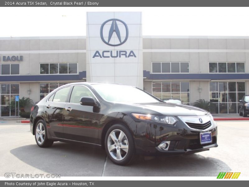 Crystal Black Pearl / Ebony 2014 Acura TSX Sedan