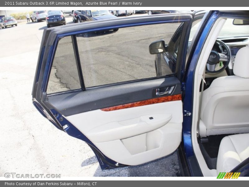 Azurite Blue Pearl / Warm Ivory 2011 Subaru Outback 3.6R Limited Wagon