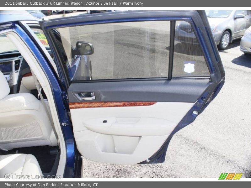 Azurite Blue Pearl / Warm Ivory 2011 Subaru Outback 3.6R Limited Wagon