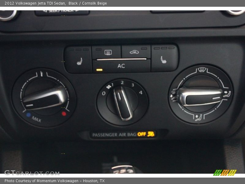 Black / Cornsilk Beige 2012 Volkswagen Jetta TDI Sedan