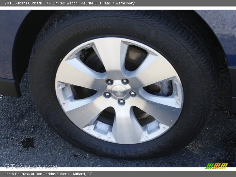 Azurite Blue Pearl / Warm Ivory 2011 Subaru Outback 3.6R Limited Wagon