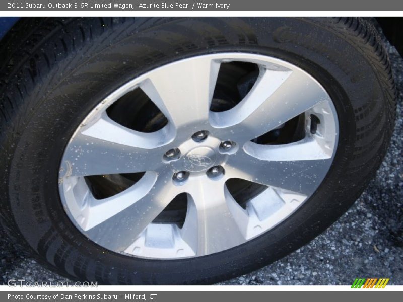 Azurite Blue Pearl / Warm Ivory 2011 Subaru Outback 3.6R Limited Wagon