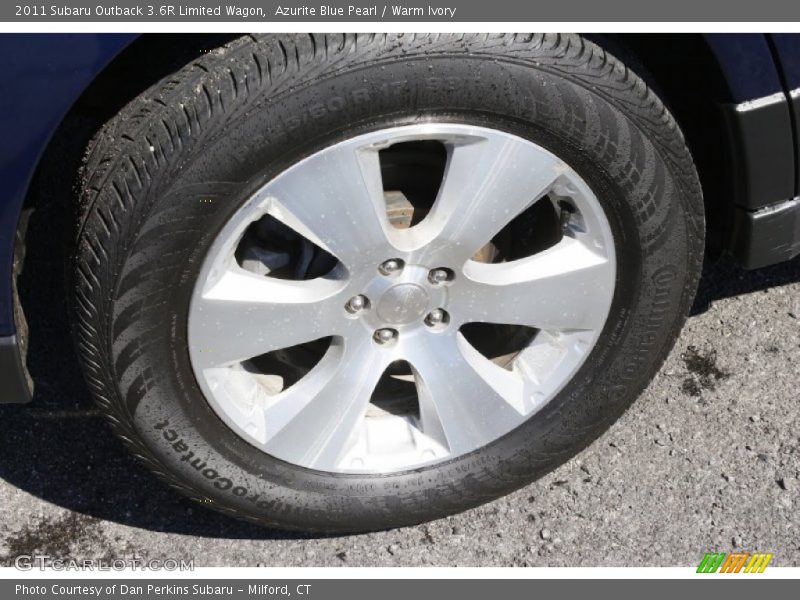 Azurite Blue Pearl / Warm Ivory 2011 Subaru Outback 3.6R Limited Wagon