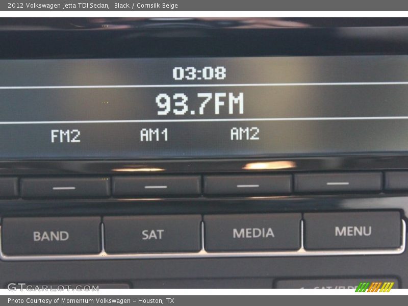 Black / Cornsilk Beige 2012 Volkswagen Jetta TDI Sedan