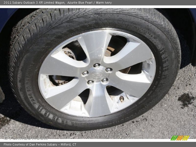 Azurite Blue Pearl / Warm Ivory 2011 Subaru Outback 3.6R Limited Wagon