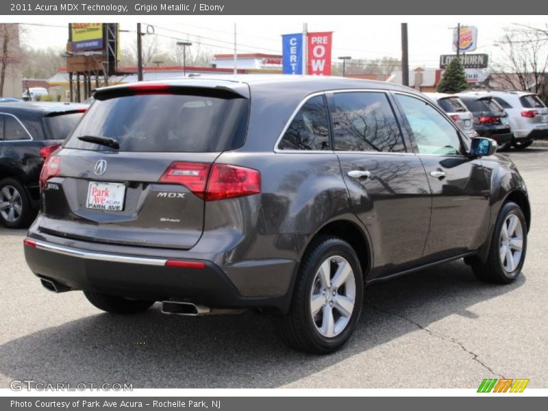 Grigio Metallic / Ebony 2011 Acura MDX Technology