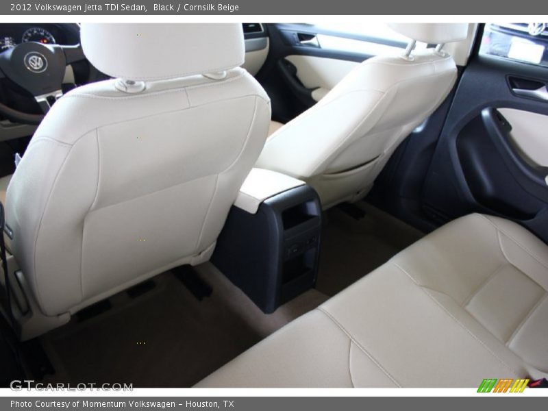 Black / Cornsilk Beige 2012 Volkswagen Jetta TDI Sedan