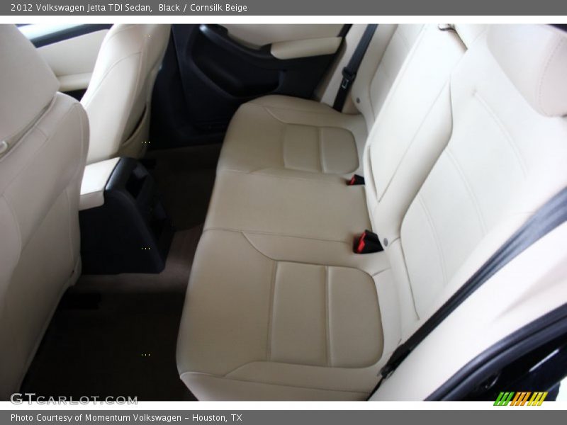 Black / Cornsilk Beige 2012 Volkswagen Jetta TDI Sedan