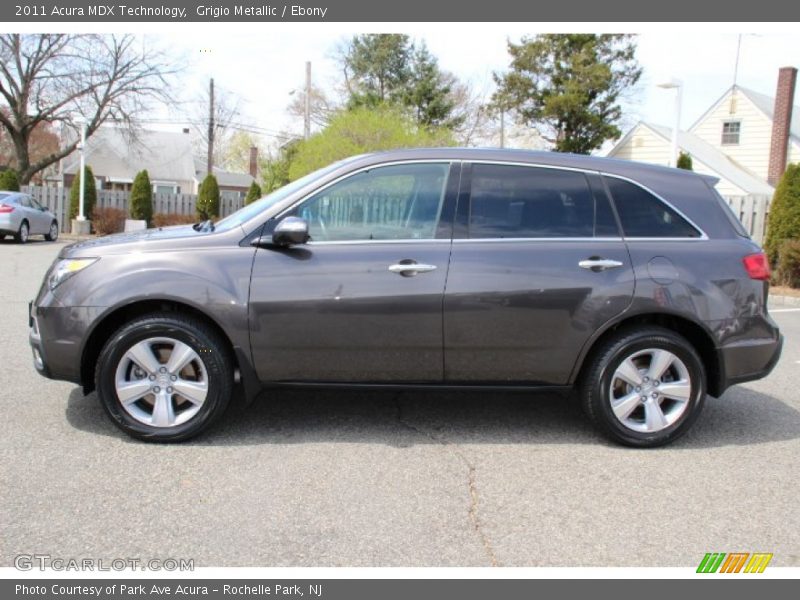 Grigio Metallic / Ebony 2011 Acura MDX Technology