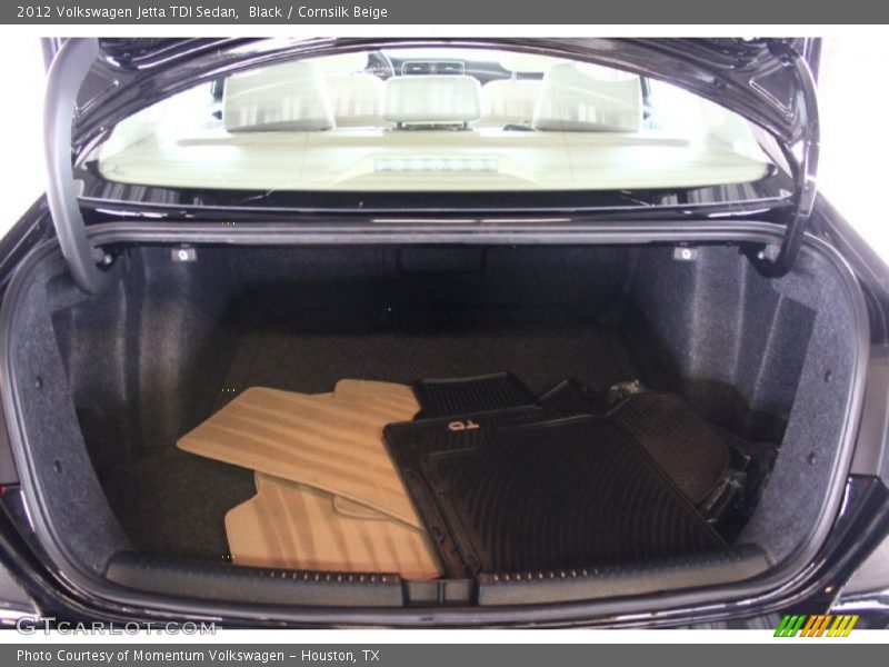 Black / Cornsilk Beige 2012 Volkswagen Jetta TDI Sedan
