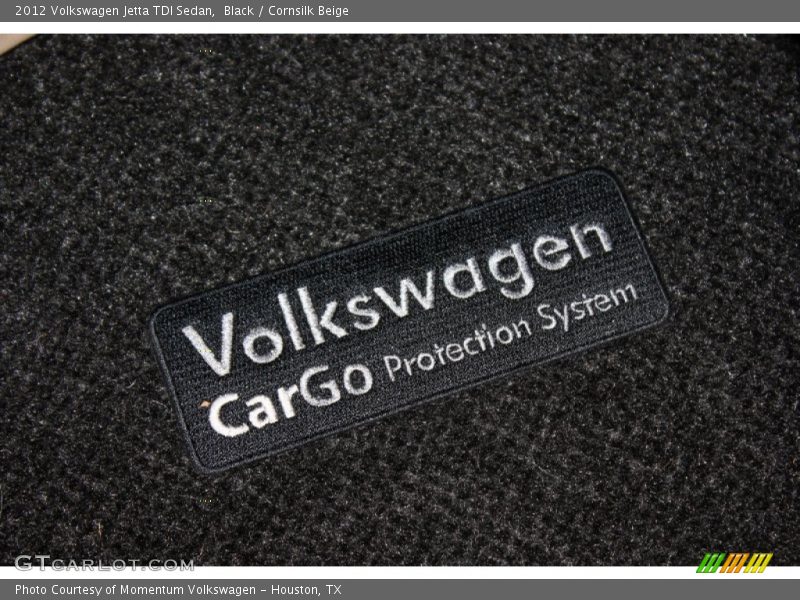 Black / Cornsilk Beige 2012 Volkswagen Jetta TDI Sedan