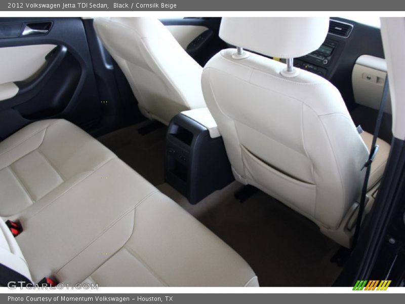 Black / Cornsilk Beige 2012 Volkswagen Jetta TDI Sedan