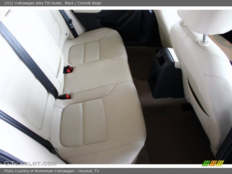 Black / Cornsilk Beige 2012 Volkswagen Jetta TDI Sedan