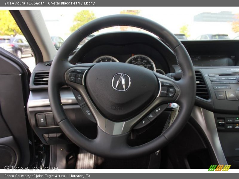 Crystal Black Pearl / Ebony 2014 Acura TSX Sedan