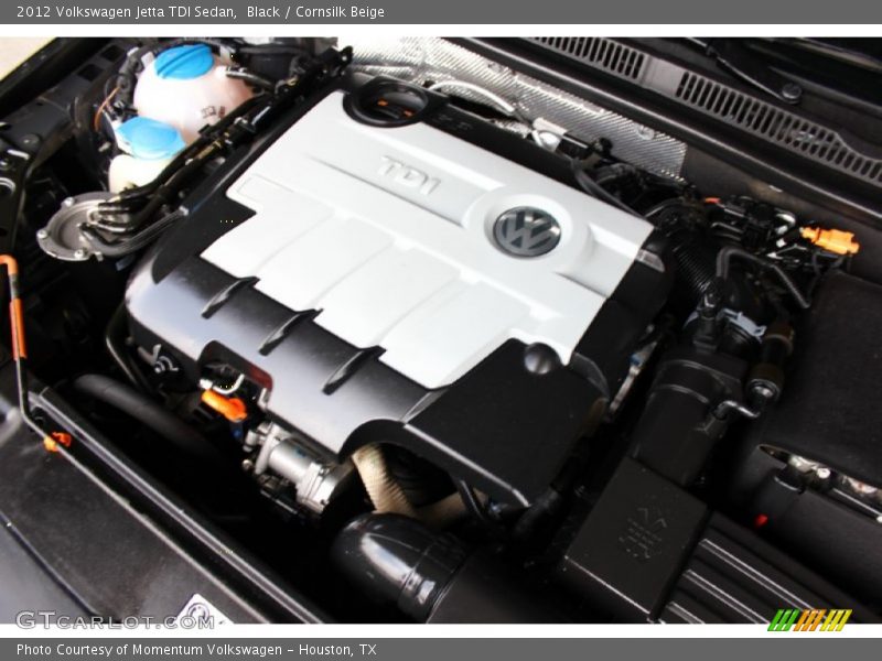Black / Cornsilk Beige 2012 Volkswagen Jetta TDI Sedan