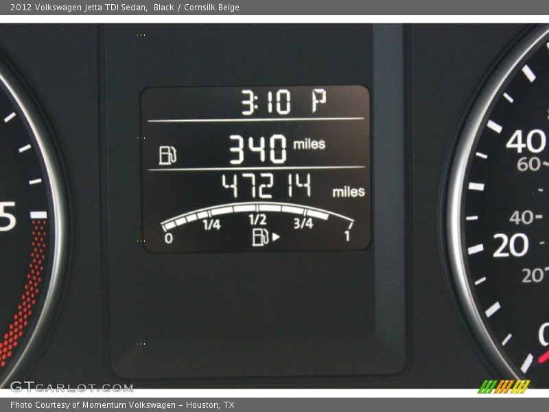 Black / Cornsilk Beige 2012 Volkswagen Jetta TDI Sedan