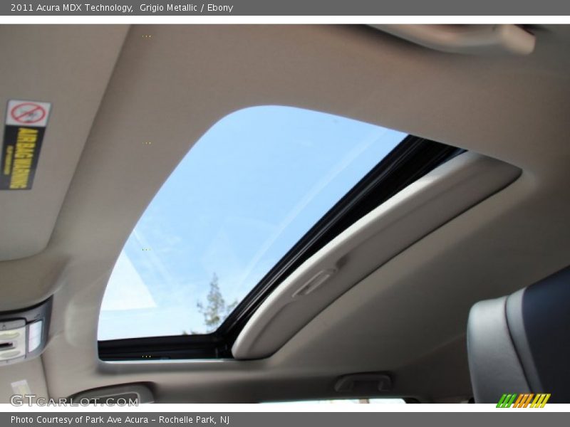 Grigio Metallic / Ebony 2011 Acura MDX Technology