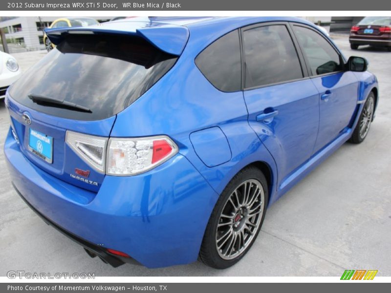 WR Blue Mica / Black 2012 Subaru Impreza WRX STi 5 Door