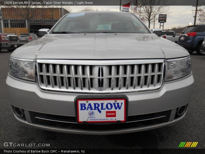 Vapor Silver Metallic / Light Stone 2008 Lincoln MKZ Sedan