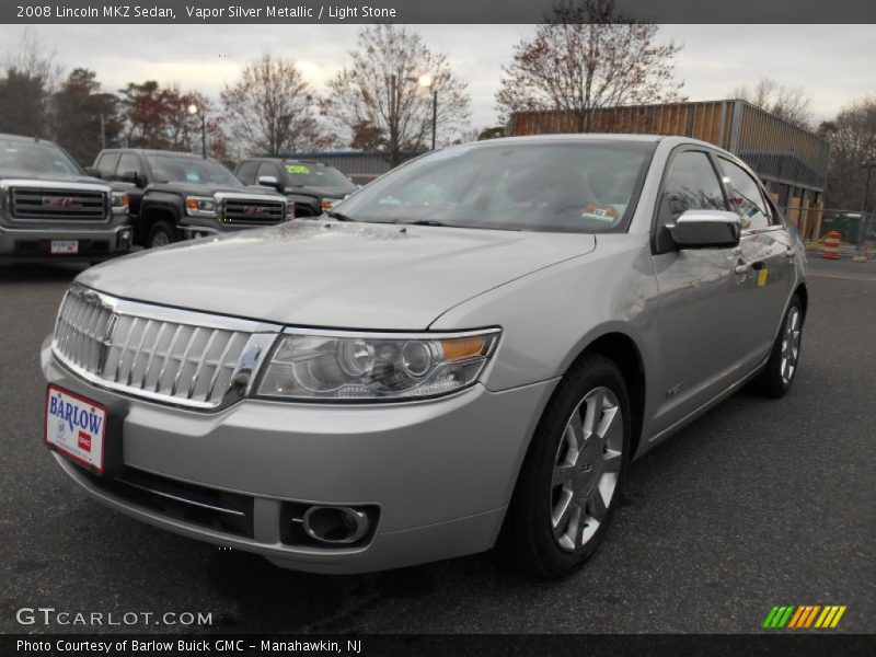Vapor Silver Metallic / Light Stone 2008 Lincoln MKZ Sedan