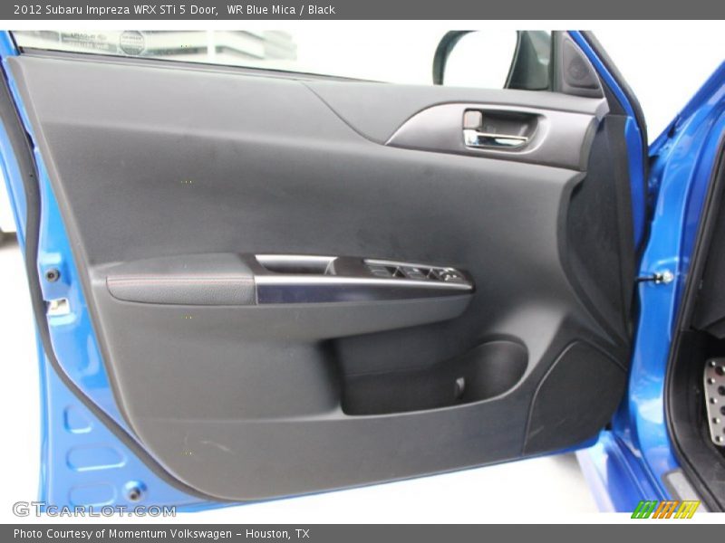 WR Blue Mica / Black 2012 Subaru Impreza WRX STi 5 Door