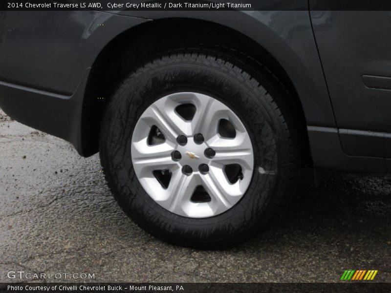 Cyber Grey Metallic / Dark Titanium/Light Titanium 2014 Chevrolet Traverse LS AWD