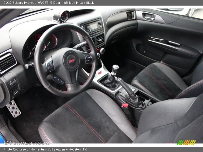  2012 Impreza WRX STi 5 Door Black Interior