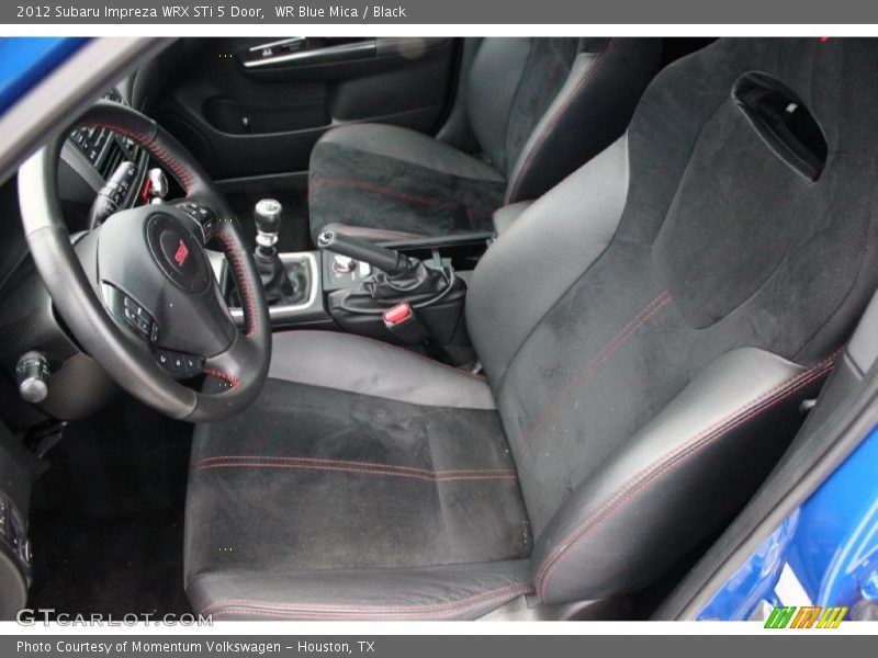 Front Seat of 2012 Impreza WRX STi 5 Door