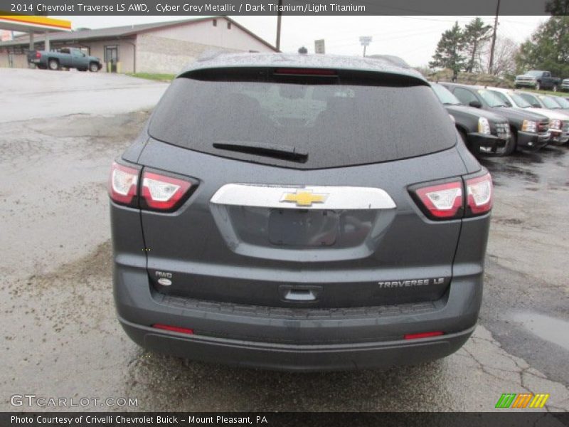 Cyber Grey Metallic / Dark Titanium/Light Titanium 2014 Chevrolet Traverse LS AWD