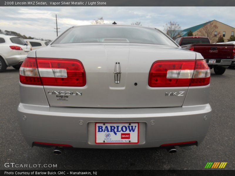 Vapor Silver Metallic / Light Stone 2008 Lincoln MKZ Sedan