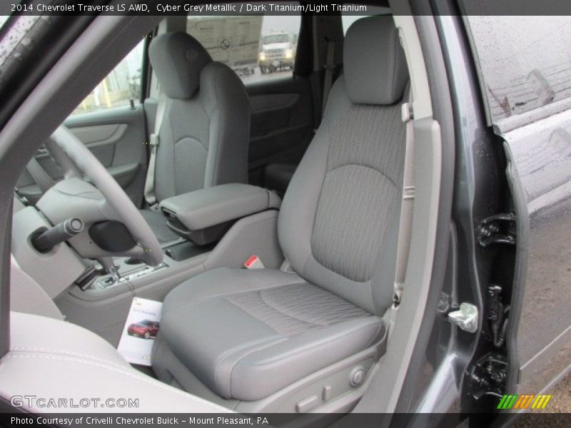 Cyber Grey Metallic / Dark Titanium/Light Titanium 2014 Chevrolet Traverse LS AWD