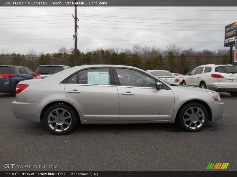 Vapor Silver Metallic / Light Stone 2008 Lincoln MKZ Sedan