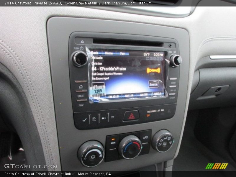 Cyber Grey Metallic / Dark Titanium/Light Titanium 2014 Chevrolet Traverse LS AWD