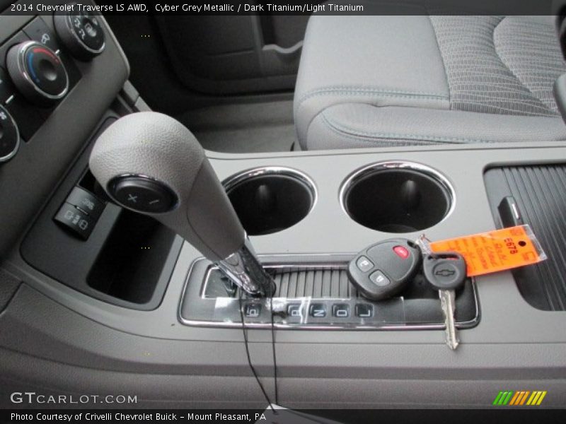 Cyber Grey Metallic / Dark Titanium/Light Titanium 2014 Chevrolet Traverse LS AWD