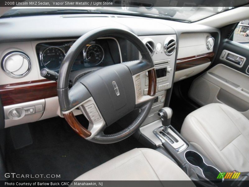 Vapor Silver Metallic / Light Stone 2008 Lincoln MKZ Sedan