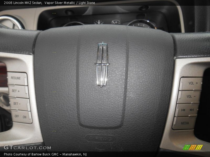 Vapor Silver Metallic / Light Stone 2008 Lincoln MKZ Sedan