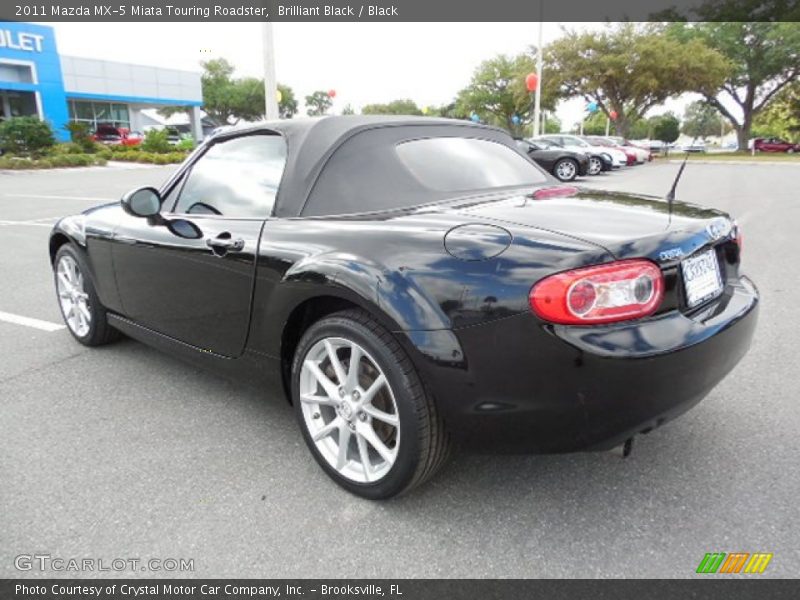 Brilliant Black / Black 2011 Mazda MX-5 Miata Touring Roadster