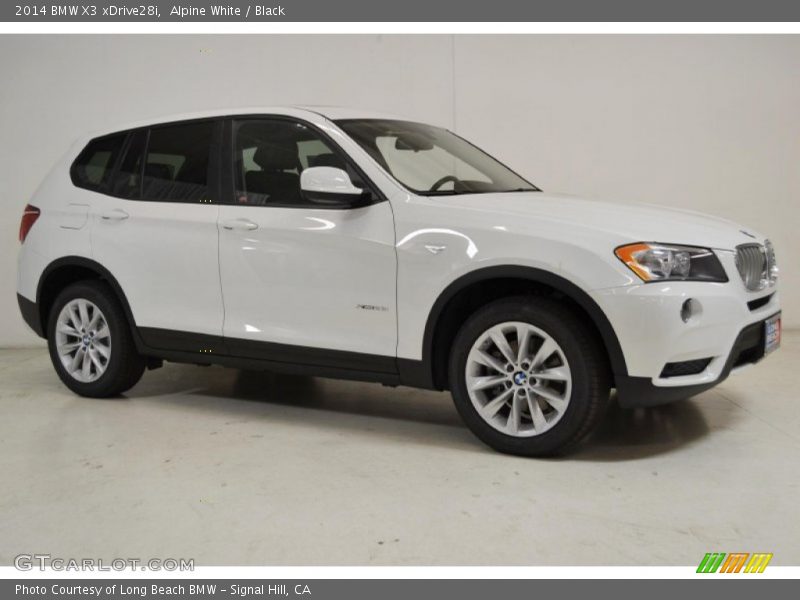 Alpine White / Black 2014 BMW X3 xDrive28i